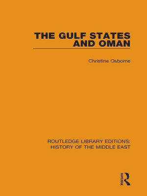 cover image of The Gulf States and Oman